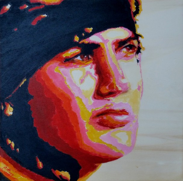 L'infinito ora è tuo  - Ritratto di Viyan Antar - acrilico su tavola di legno - 30x30 cm.jpg